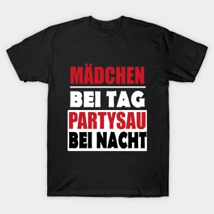 Party Frauenpower Betrunken Saufen Nacht T-Shirt